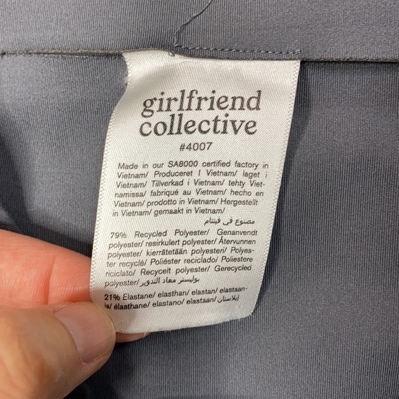 Girlfriend Collective High-Rise Compressive Legging in Grey - Picture 2 of 14